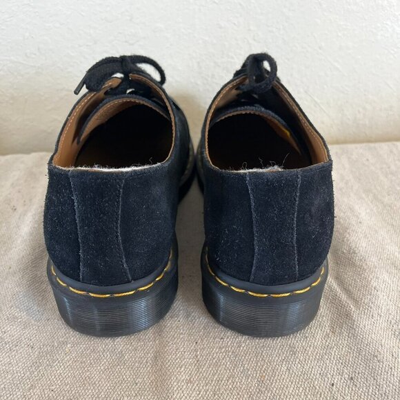 Dr Martens Unisex Black Raw Nubuck Suede 1461 Aw004 Oxfords Sz 12M 13W - Picture 5 of 13
